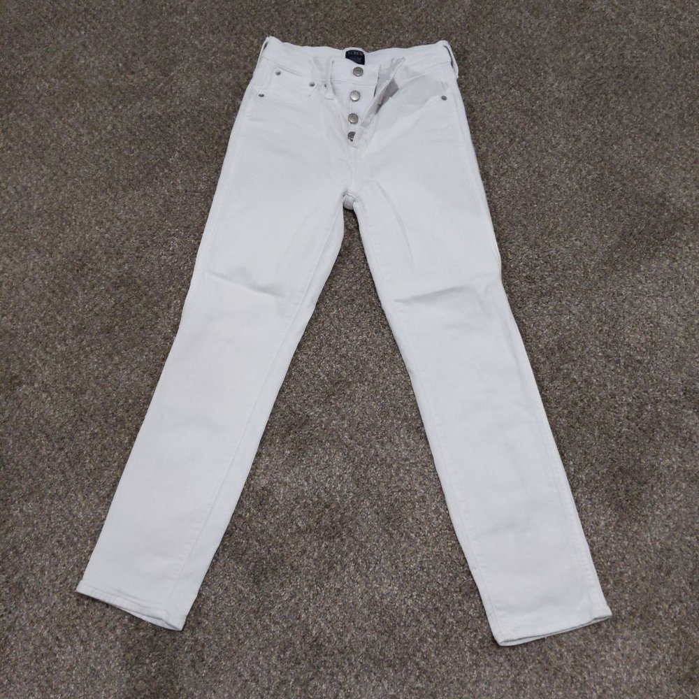 J Crew Women's High Rise Vintage Straight Jeans